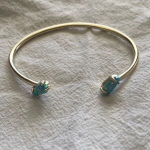 Kendra Scott Gold Tone Bracelet with Blue Accent Stones